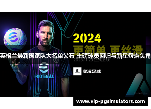 英格兰最新国家队大名单公布 重磅球员回归与新星崭露头角